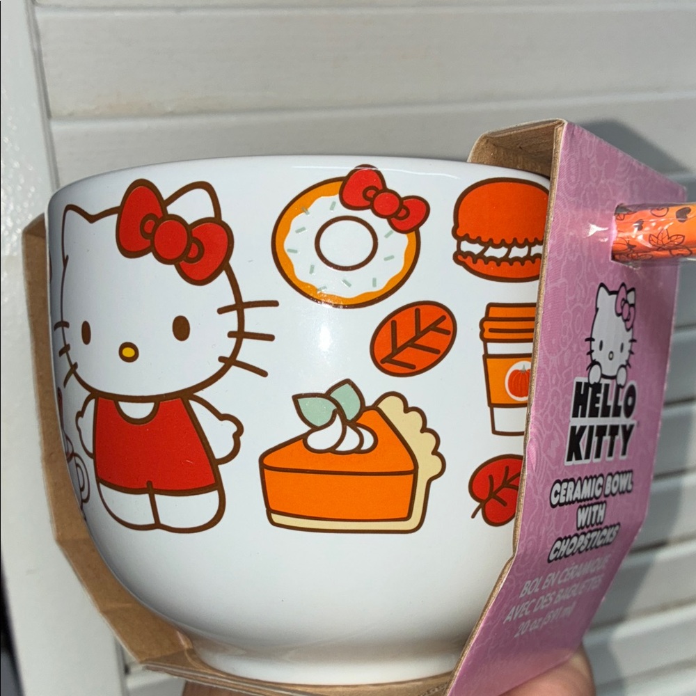 Hello kitty Fall Treats ramen bowl